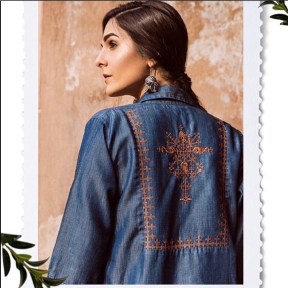 Khaadi pret denim top